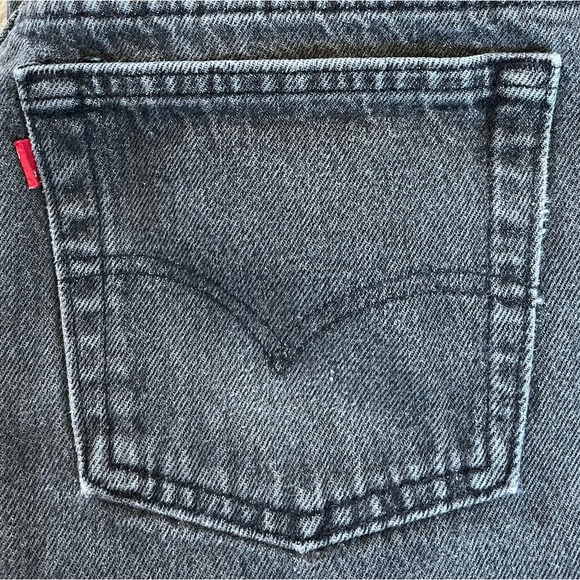 🍃💕Vintage Levi’s 501 Black Buttonfly Denim Jeans Size 28x34 (Fits Small 26”W) - Picture 1 of 15